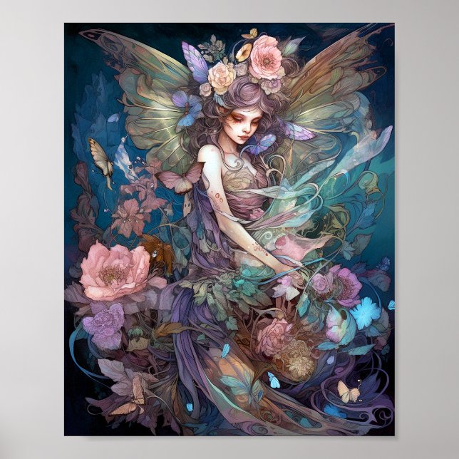Fairy Woman Fantasy Art Poster (Front)