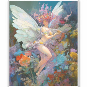 Fairy Woman In Flowers Fantasy Art