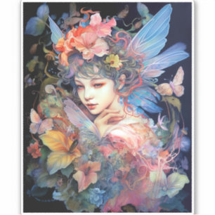 Fairy Woman In Flowers Fantasy Art