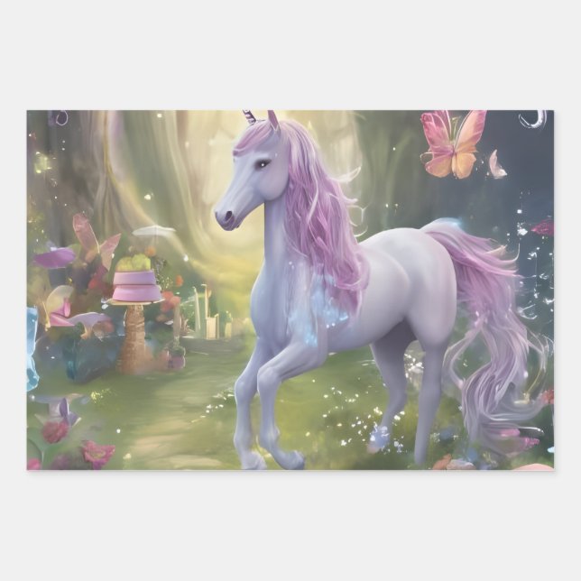 Fairy Wonderland Collection  Wrapping Paper Sheet (Front)