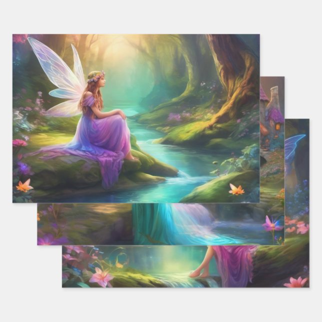 Fairy Wrapping Paper Sheet (Set)