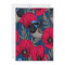 Fairy wren and poppies