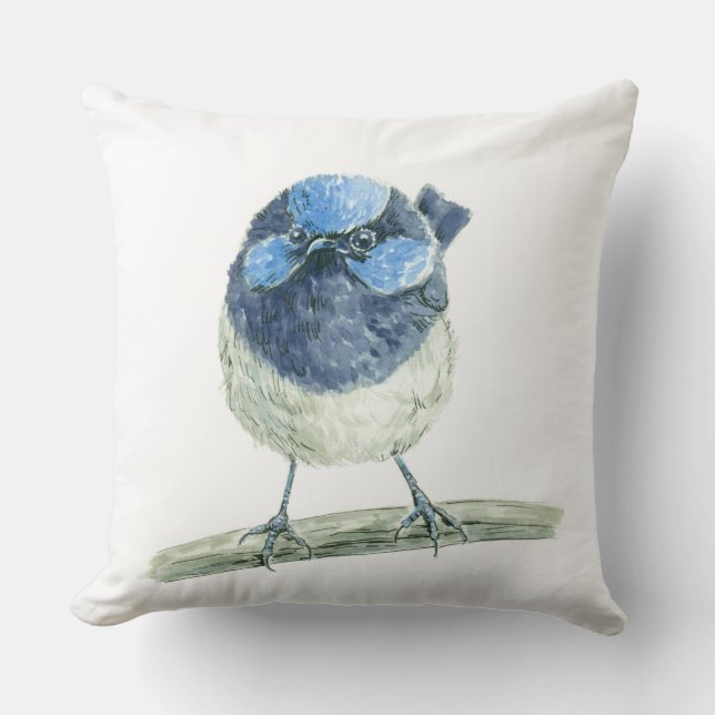 Fairy wren cushion (Front)