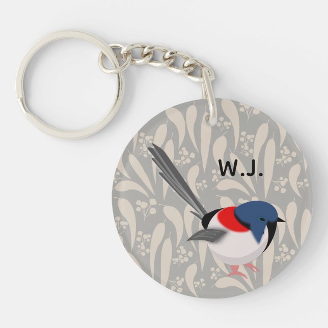 Fairy Wren Key Ring (Front)
