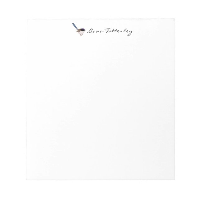 Fairy Wren Notepad (Front)
