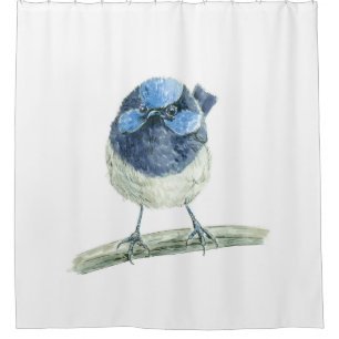 Fairy wren shower curtain