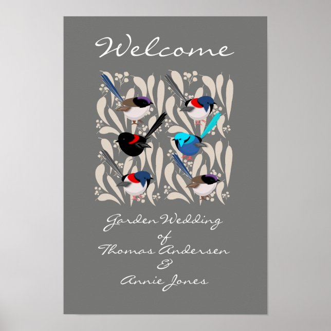 Fairy Wrens Poster (Front)