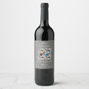 Fairy Wrens Wine Label