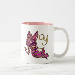 Fairy Y Monogram Two-Tone Coffee Mug