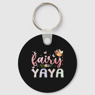 Fairy Yaya Magical Floral Birthday Girl Fairytale Key Ring