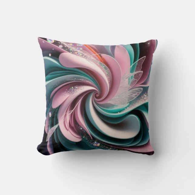 Fairycore abstract fairy wonderland cushion (Front)