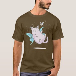 Fairycore Aesthetic Cute Fairy Kawaii CatT-Shirt T-Shirt