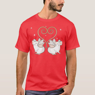 Fairycore Aesthetic Cute Fairy Rat Mouse Tail Hear T-Shirt