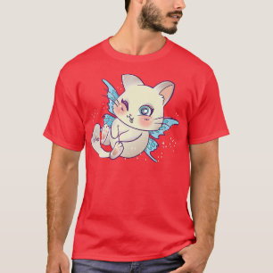 Fairycore Aesthetic Cute Kawaii Fairy Cat FaecoreT T-Shirt
