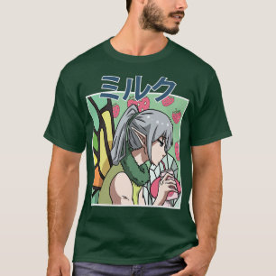 Fairycore Aesthetic Fairy Drinking Japanese Strawb T-Shirt