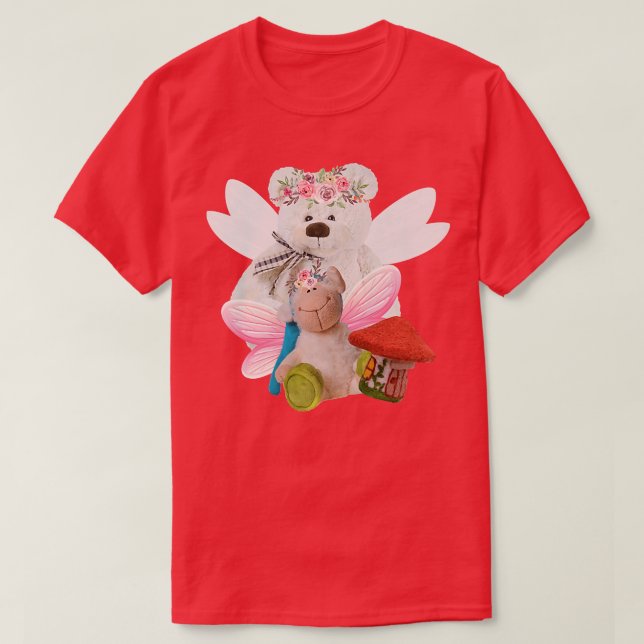 Fairycore Aesthetic Fairy Stuffed Plush Animals Fa T-Shirt (Design Front)