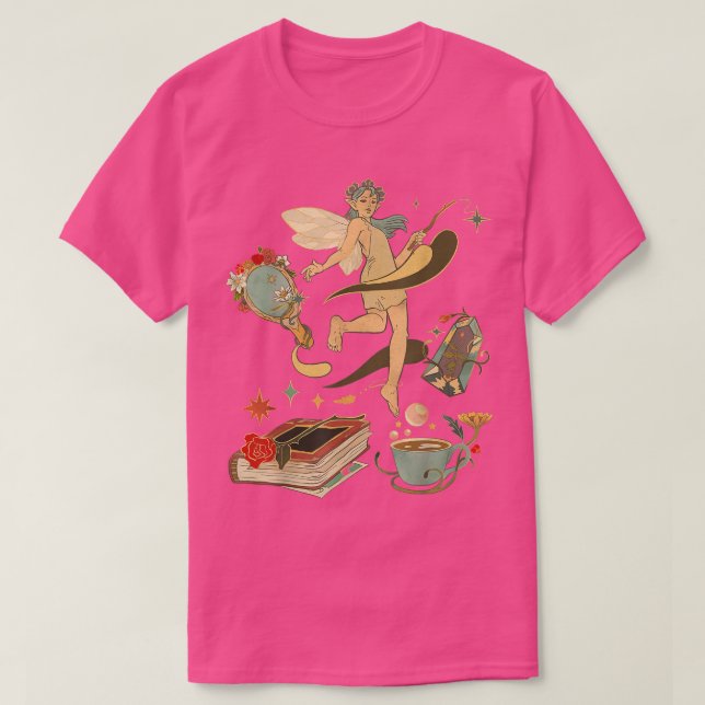Fairycore Crystal Fairy Grunge Magic Witchy Things T-Shirt (Design Front)