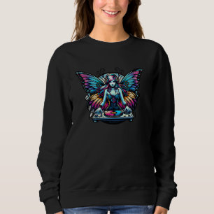 Fairycore DJ Darkwave Clothing Goth Fairy Outfit T Sweatshirt