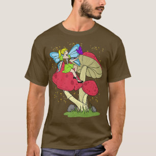 Fairycore Fairy And Mushroom Vintage Grunge Cottag T-Shirt