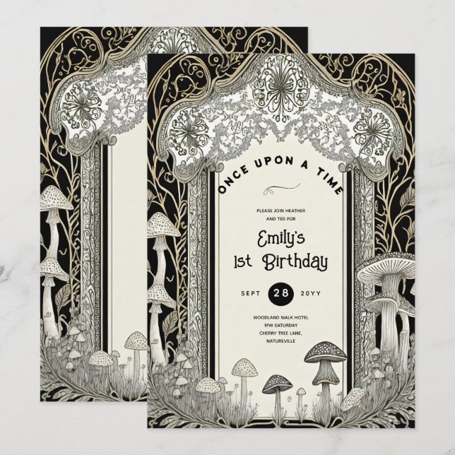 FAIRYCORE FAIRYTALE BABYSHOWER 1ST BIRTHDAY ANY INVITATION (Front/Back)