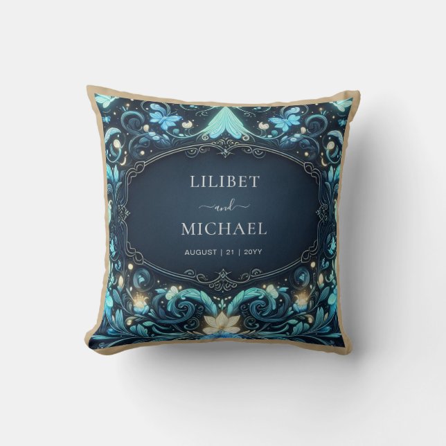 Fairycore Fairytale Glow Up Fairy Couples Wedding  Cushion (Front)