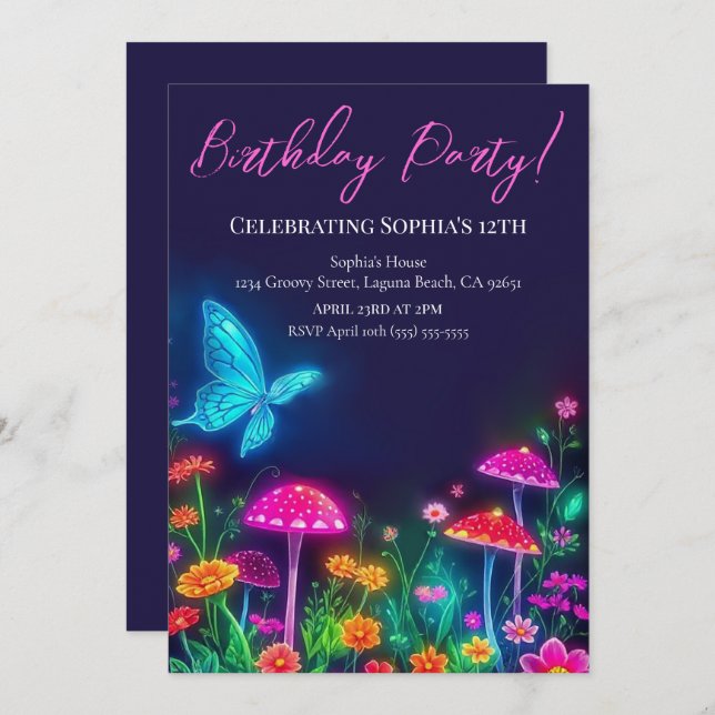 Fairycore Garden Invitation (Front/Back)