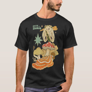 Fairycore Gothic Fairy Grunge Moth Mushroom Garden T-Shirt