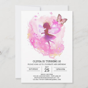 Fairycore Princess Birthday Celebration Invitation