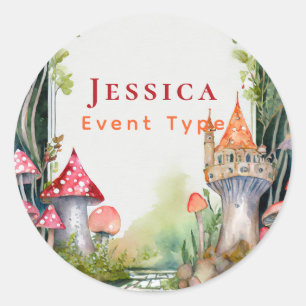 FAIRYCORE Princess Fairytale Castle Kingdom Custom Classic Round Sticker