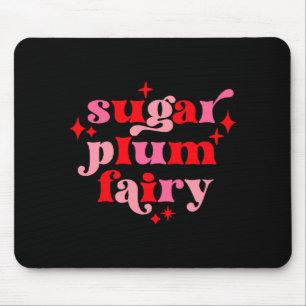 Fairycore Text Art Sugar Plum Fairy Girls T Shirt Mouse Mat