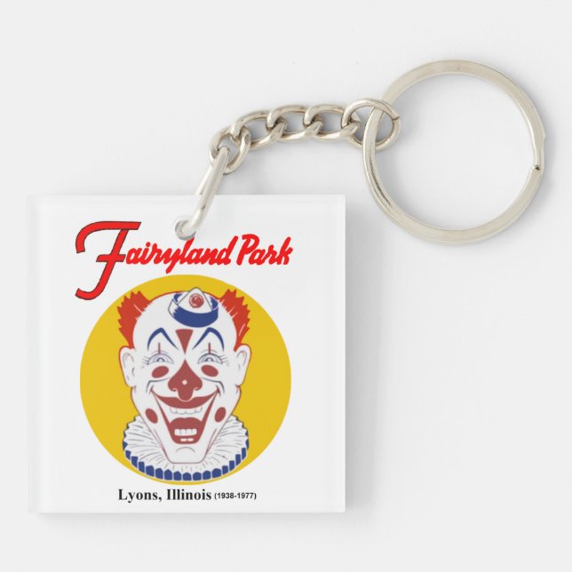Fairyland Amusement Park, Lyons, Illinois, Chicago Key Ring (Back)
