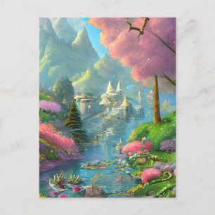 Fairyland Background Graphic Postcard