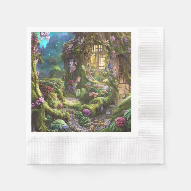 Fairyland Forest Graphic Napkin (Front)