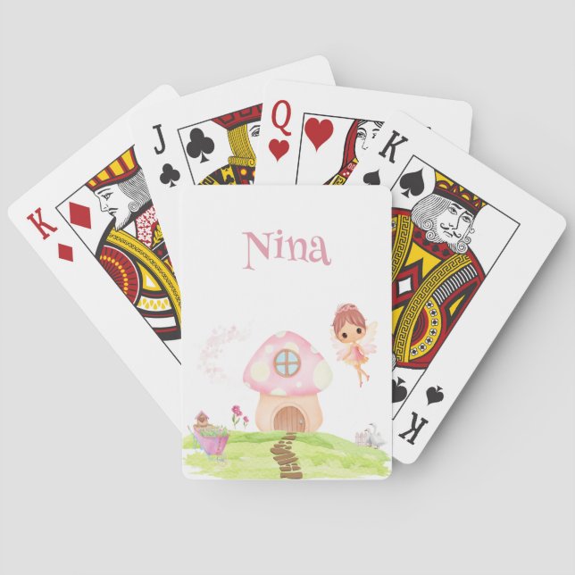 Fairyland & Garden Enchanted Personalised Playing Cards (Back)