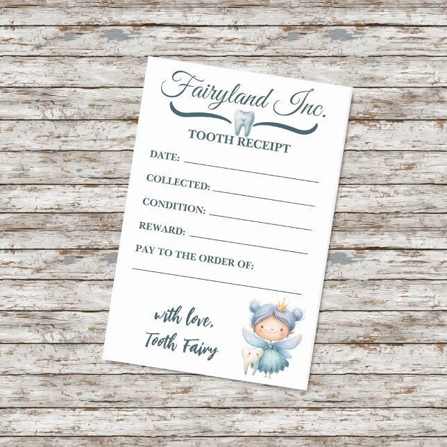 Fairyland Inc. Tooth Fairy Receipt Post-it Notes (Creator Uploaded)