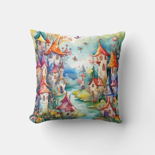 Fairyland magic castle  cushion (Front)