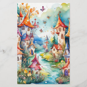 Fairyland magic castle stationery