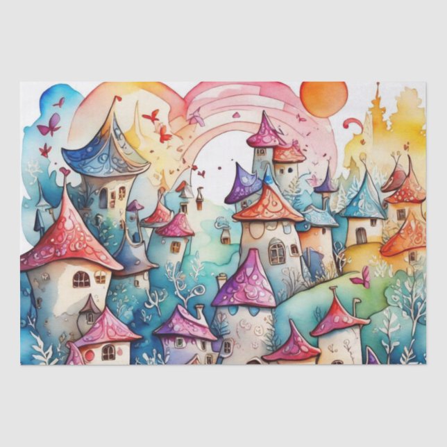 Fairyland magic castle  tissue paper (Front)