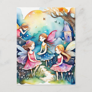 Fairyland magic fairies postcard