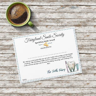 Fairyland Smile Society Sparkling Smile Award