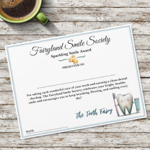 Fairyland Smile Society Sparkling Smile Award