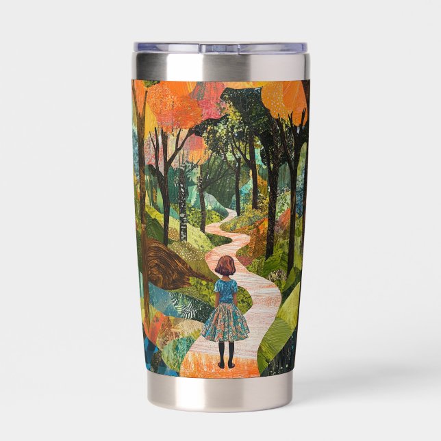 Fairyland Woodland Green Insulated Tumbler (Back)