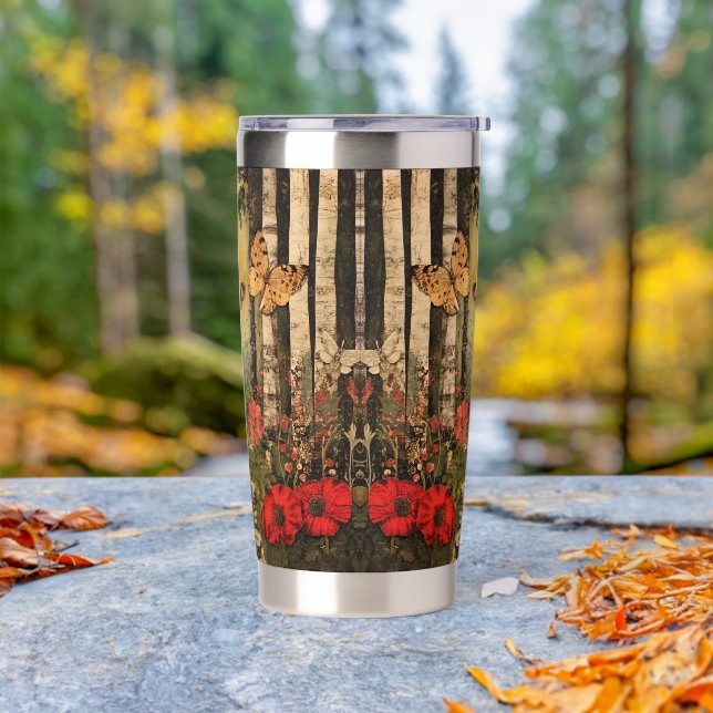 Fairyland Woodland Green Insulated Tumbler (Outdoor)