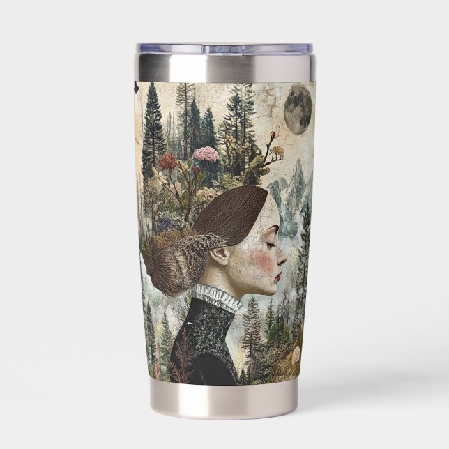 Fairyland Woodland Green Insulated Tumbler (Back)