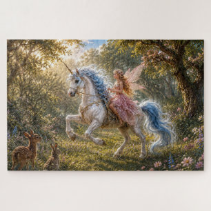 Fairy's Enchanted Unicorn Ride Jigsaw Puzzle
