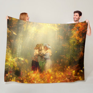 FAIRYS in the FOREST Fleece Blanket
