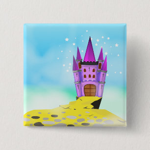 Fairytail Castle 15 Cm Square Badge