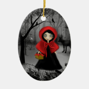 Fairytale Art Red Riding Hood Ornament