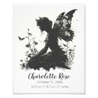 Fairytale Baby Shower gift | Birth Stats Poster
