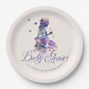 Fairytale Baby Shower Tea Party in Wonderland Paper Plate